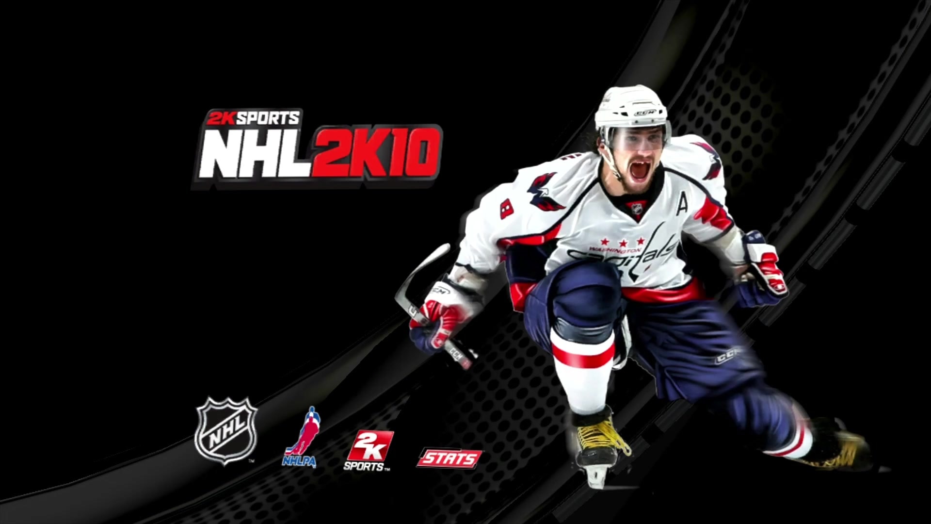 NHL 2K10 title screen for Xbox 360